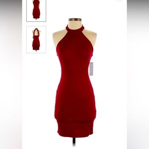 Lulus Dark Red Mini Dress! (size small)
